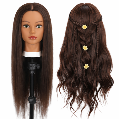 26–28” Long Hair Training Mannequin Head
